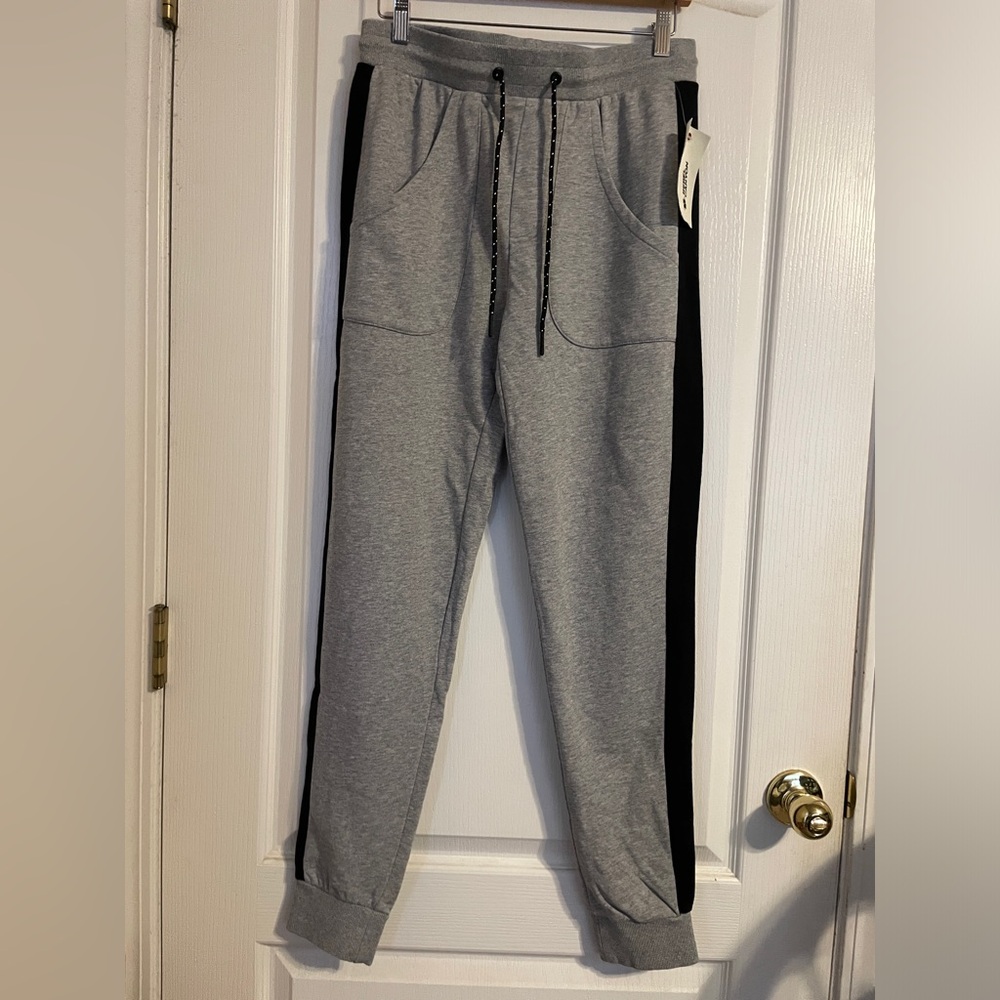 New Rebel Canyon Men’s Grey Gray Drawstring‎ Jogger Pants Size Small Athleisure